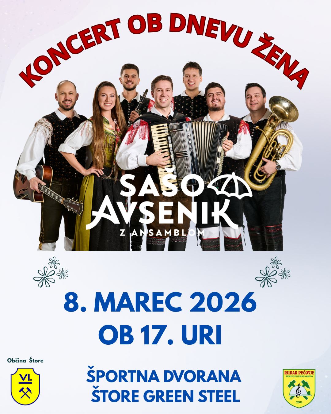 Koncert ob dnevu žena z Ansamblom Sa&scaron;a Avsenika